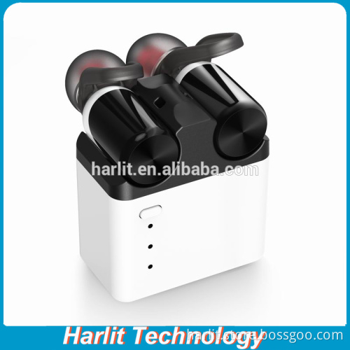 True Wireless Stereo Bluetooth 4.2 Headphones With Charging Box Cordless Earphones Sweatproof In-Ear Headset with Mic For iPhone